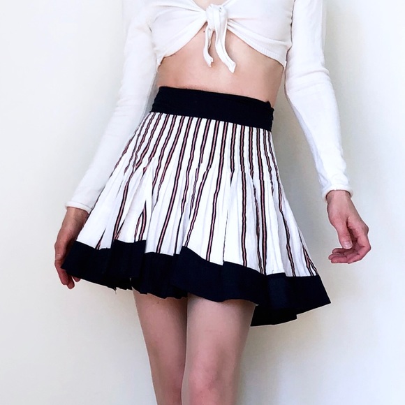 Mango Dresses & Skirts - MNG Striped Cotton MINISKIRT